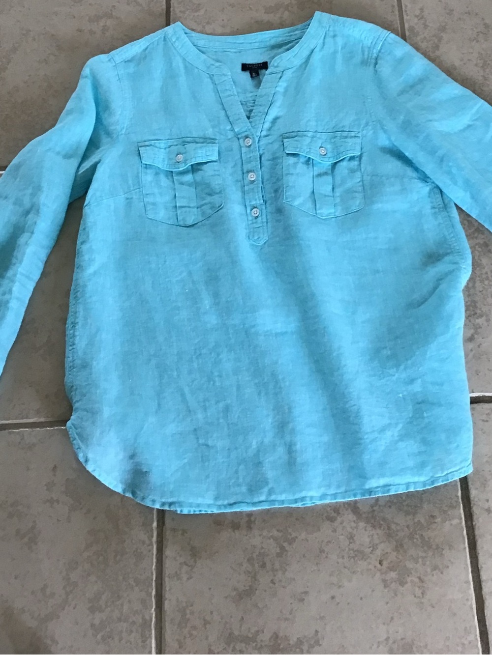 Talbots Linen Shirt 🩵 - Picture 4 of 8